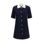 Thom Browne Blue Cotton Casual Dress