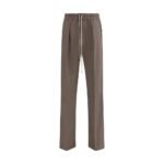Rick Owens Brown Viscose Casual Pants