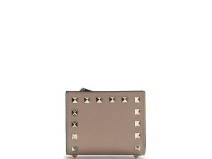 Valentino Garavani Gray Lamb Ovis Aries Aries Wallet