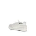 Givenchy White Calf Leather Bos Taurus Low Top Sneakers - Image 3