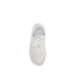 Givenchy White Calf Leather Bos Taurus Low Top Sneakers - Image 4