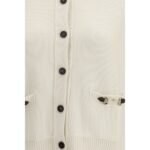 Gucci Beige Wool Cardigan - Image 3