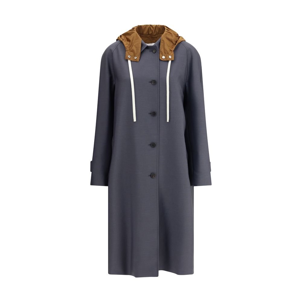 10316782.jpeg Miu Miu Gray Mohair Coat - Image 1