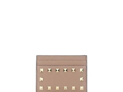 Valentino Garavani Beige Calf Leather Bos Taurus Wallet