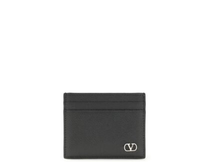 Valentino Garavani Black Calf Leather Bos Taurus Wallet