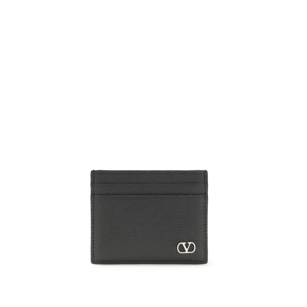 10319127.jpeg Valentino Garavani Black Calf Leather Bos Taurus Wallet - Image 1