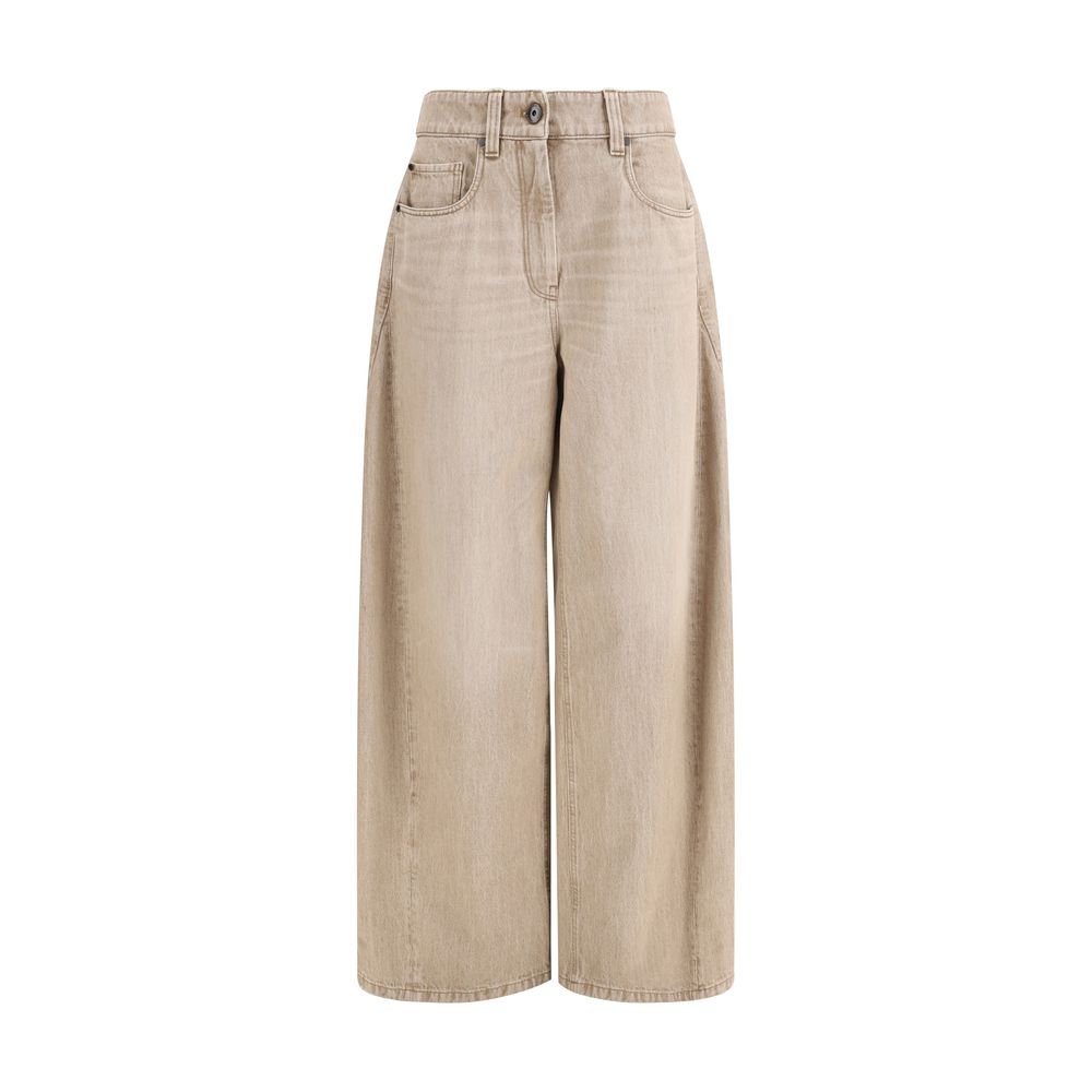 10341924-2.jpeg Brunello Cucinelli Beige Cotton Jeans Denim - Image 1