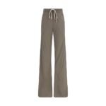 Rick Owens Brown Silk Flared Pants