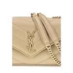 Saint Laurent Beige Lamb Ovis Aries Aries Shoulder Bag - Image 4
