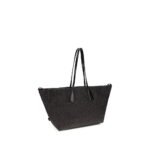 Balmain Black Raffia Shoulder Bag - Image 3
