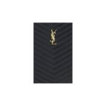 Saint Laurent Black Calf Leather Bos Taurus Clutch Bag - Image 3