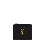Saint Laurent Black Calf Leather Bos Taurus Wallet