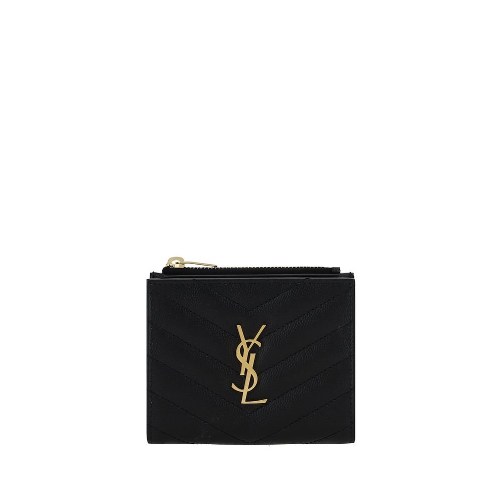 10344186-1.jpeg Saint Laurent Black Calf Leather Bos Taurus Wallet - Image 1