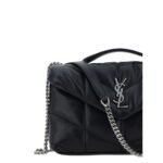 Saint Laurent Black Lamb Ovis Aries Aries Shoulder Bag - Image 4