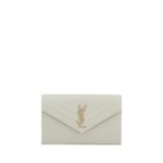 Saint Laurent White Calf Leather Bos Taurus Shoulder Bag