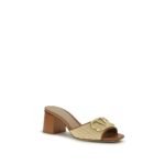 Valentino Garavani Beige Calf Leather Bos Taurus Platform Sandals - Image 2