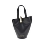 Jacquemus Black Calf Leather Bos Taurus Shoulder Bag