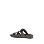 Valentino Garavani Black Calf Leather Bos Taurus Sandals - Image 3