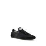 Jimmy Choo Black Calf Leather Bos Taurus Athletic Sneakers - Image 2
