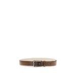 Brunello Cucinelli Brown Calf Leather Bos Taurus Regular Belt - Image 2