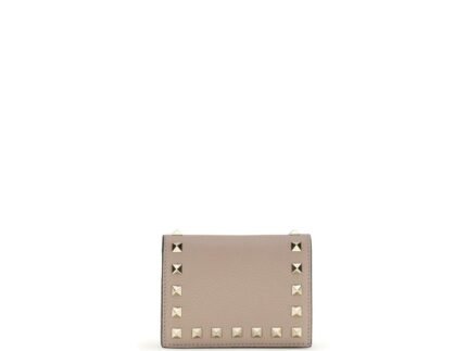 Portofel Valentino Garavani Rockstud leather din Piele