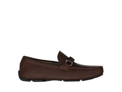 Mocasin Salvatore Ferragamo Maro din Piele