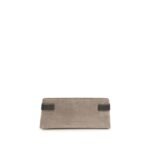 Clutch Brunello Cucinelli Gri din Piele