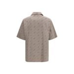 Off-White Beige Viscose Shortsleeve Shirt - Image 2