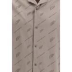 Off-White Beige Viscose Shortsleeve Shirt - Image 3
