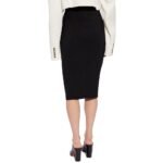 Alaïa Black Elastane Midi Skirt - Image 3