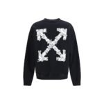 Off-White Black Cotton Sweatshirt - Image 2