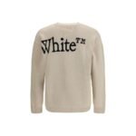 Off-White Beige Cotton Sweatshirt - Image 2