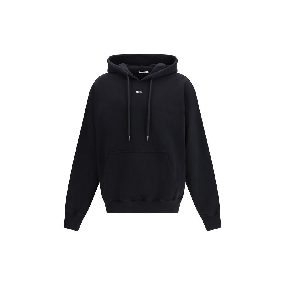 10354821.jpeg Hanorac Off-White Negru din Bumbac - imagine 1