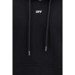 Hanorac Off-White Negru din Bumbac - imagine 3