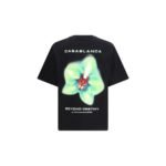 Casablanca Black Cotton T-Shirt - Image 2