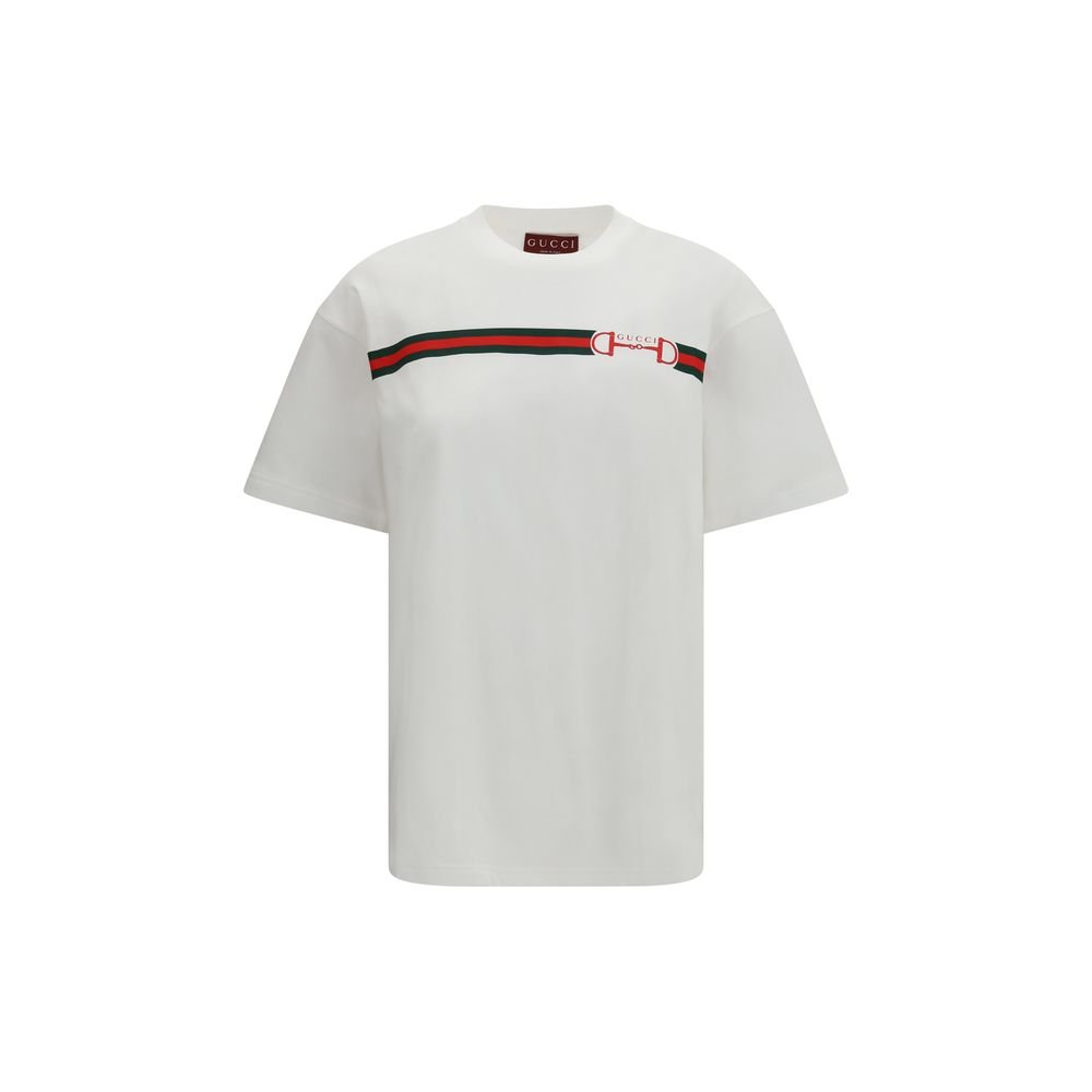10355478.jpeg Gucci White Cotton T-Shirt - Image 1