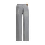 Prada Gray Cotton Straight-Leg Jeans - Image 2