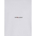 Saint Laurent White Cotton T-Shirt - Image 4