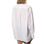 Valentino White Cotton Blouse - Image 3