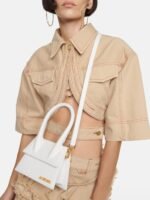 Jacquemus White Leather Le Chiquito moyen bag - Image 5