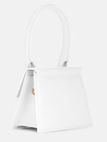 Jacquemus White Leather Le Chiquito moyen bag - Image 2