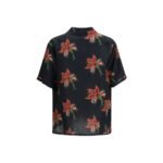 Valentino Black Linen Pattern Shirt - Image 2