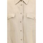 Brunello Cucinelli Beige Viscose Blouse - Image 3