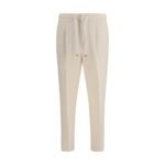 Brunello Cucinelli Beige Linen Casual Pants