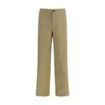Burberry Beige Cotton Casual Pants