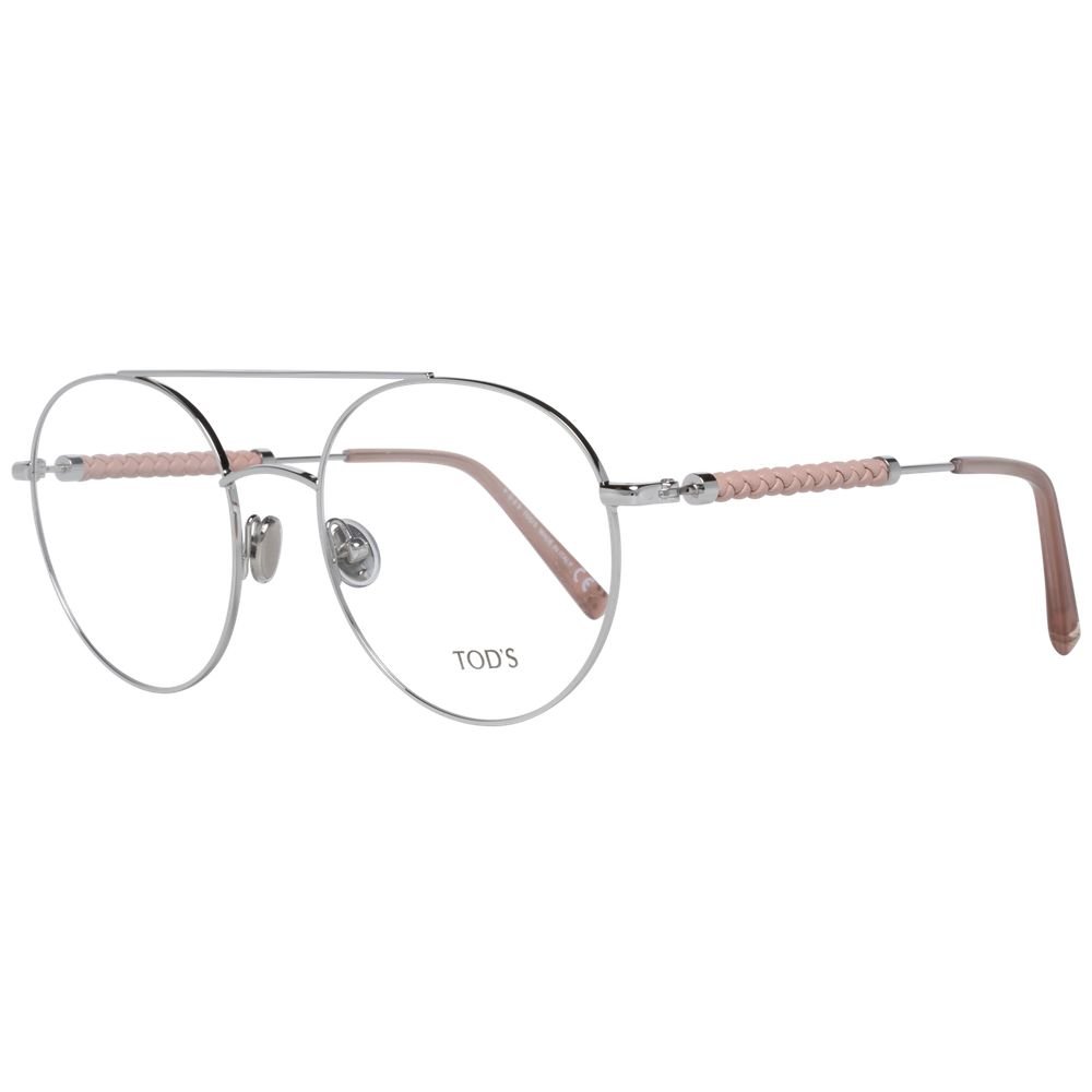 4602842.jpg Tod's Silver Metal & Leather Glasses (Frames) - Image 1