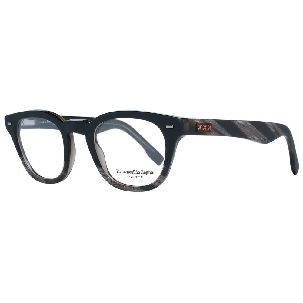 4605148-5.jpg Ermenegildo Zegna Black Plastic Glasses (Frames) - Image 1