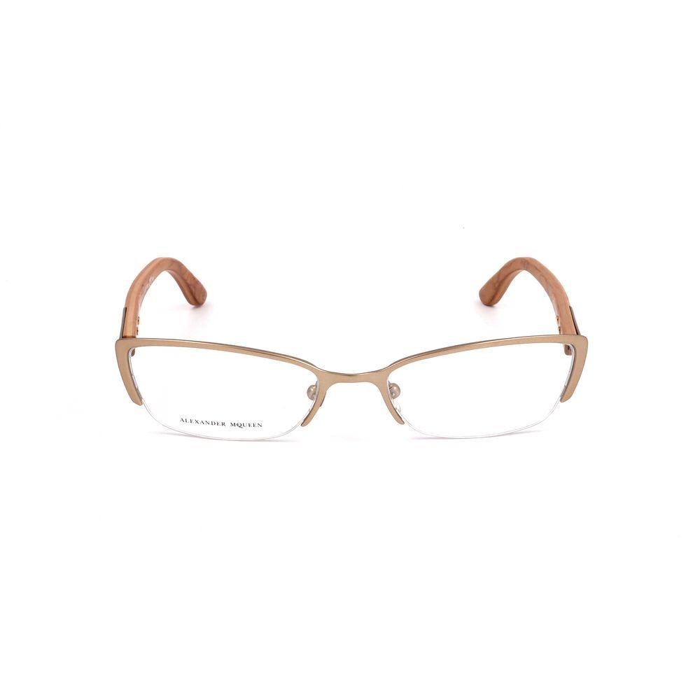 4709446.jpeg Alexander McQueen Brown Metal Glasses (Frames) - Image 1