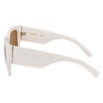 Ferragamo White Bio Injected Sunglasses - Image 3
