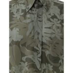 Tom Ford Green Lyocell Pattern Shirt - Image 3